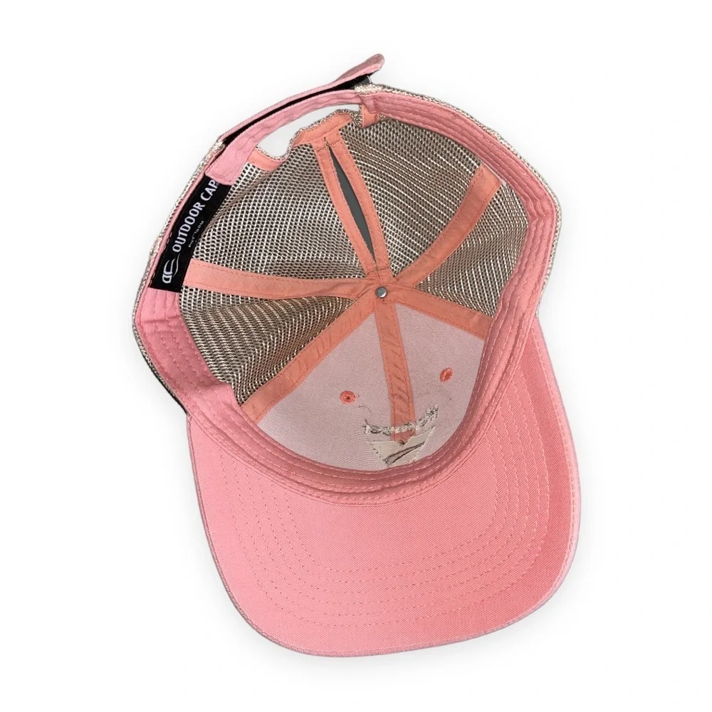 Vermeer Agricultural Equipment Pink Ladies Hat Cap Adjustable Ponytail Back NWOT